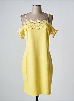 Robe courte jaune JUS D'ORANGE pour femme