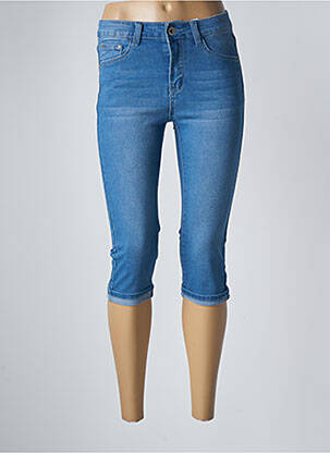 Corsaire délavé taille basse bleu X-MAX femme