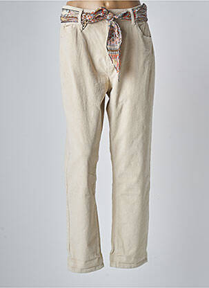 Pantalon droit beige ONADO pour femme
