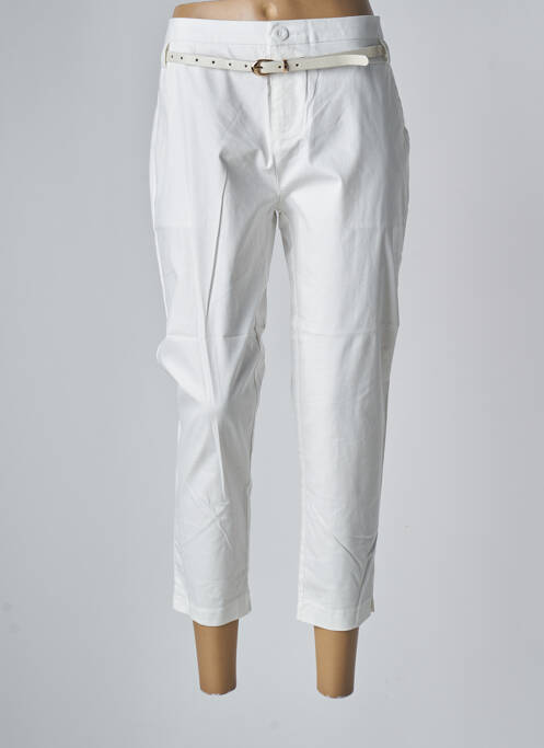 Pantalon 7/8 blanc CHIC & JEUNE pour femme