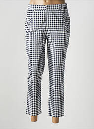 Pantalon chino tissage popeline taille normale bleu I.QUING femme