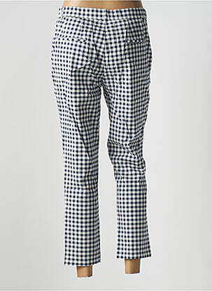 Pantalon chino tissage popeline taille normale bleu I.QUING femme