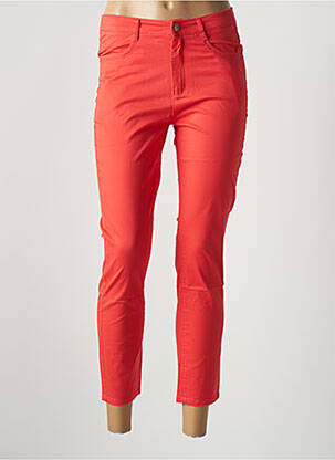 Pantalon 7/8 stretch taille basse orange I.QUING femme