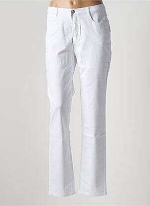Pantalon slim blanc I.QUING pour femme