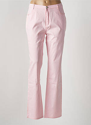 Pantalon slim tissage popeline taille normale rose I.QUING femme