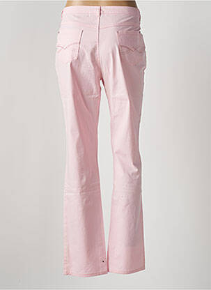 Pantalon slim tissage popeline taille normale rose I.QUING femme