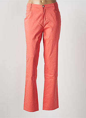 Pantalon slim tissage popeline taille normale orange I.QUING femme
