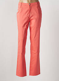 Pantalon slim tissage popeline taille normale orange I.QUING femme