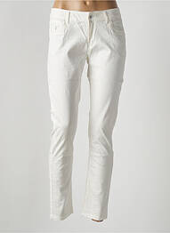 Pantalon slim stretch taille normale beige ONADO femme