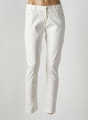 Pantalon slim stretch taille normale beige ONADO femme