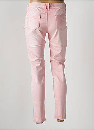 Pantalon 7/8 stretch taille basse rose DENIM femme