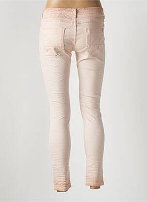 Jeans skinny stretch taille basse rose PLACE DU JOUR femme