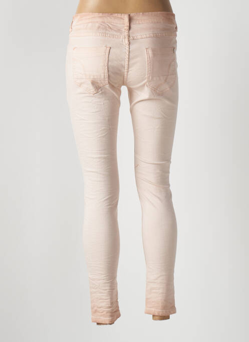 Jeans skinny stretch taille basse rose PLACE DU JOUR femme