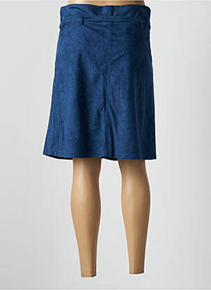 Jupe mi-longue taille à pinces bleu JUS D'ORANGE femme