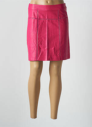 Jupe courte taille haute rose JUS D'ORANGE femme