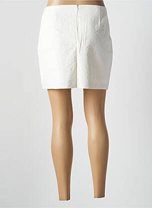Jupe courte taille haute blanc MISS KOO femme