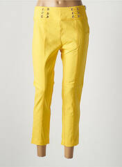 Pantalon 7/8 jaune JUS D'ORANGE pour femme seconde vue