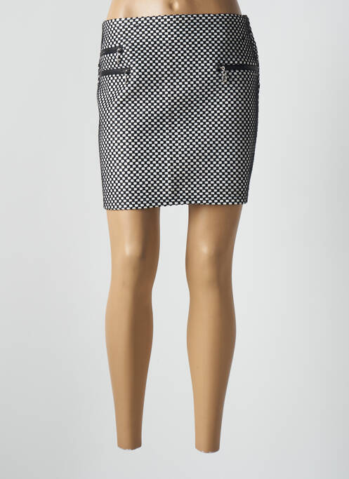 Jupe courte coupe droite noir MAY QUEEN femme