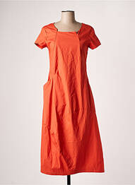 Robe mi-longue manches courtes manches courtes orange STUDIO RUNDHOLZ femme