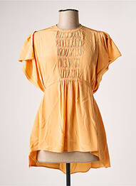 Top manches courtes manches courtes orange HIGH femme