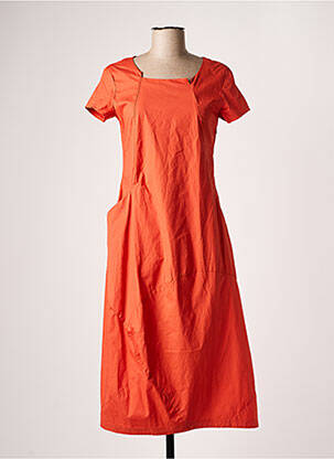 Robe mi-longue orange STUDIO RUNDHOLZ pour femme