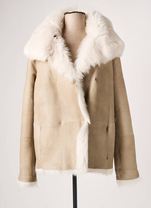 Manteau court beige VENTCOUVERT pour femme