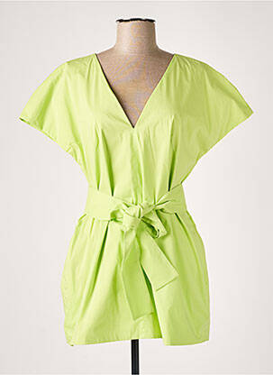 Tunique manches courtes col v vert LIVIANA CONTI femme