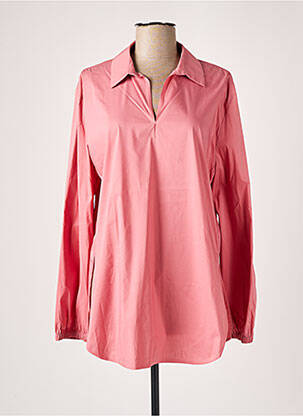 Blouse tissage popeline manches longues rose LIVIANA CONTI femme