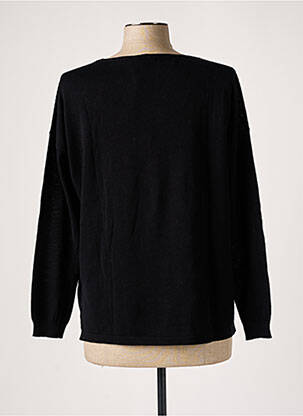 Pull finition bords-côtes manches longues noir FABIANA FILIPPI femme