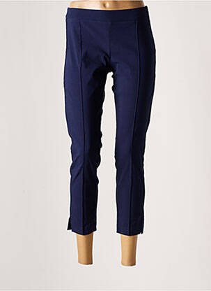 Pantalon 7/8 stretch taille normale bleu LIVIANA CONTI femme