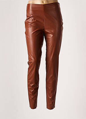 Pantalon slim stretch taille normale marron PIER ANTONIO GASPARI femme