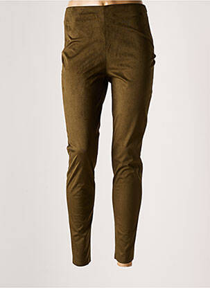 Pantalon slim stretch taille normale vert PIER ANTONIO GASPARI femme