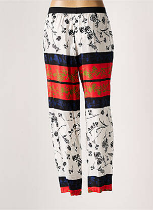 Pantalon droit taille élastique taille normale blanc PIER ANTONIO GASPARI femme