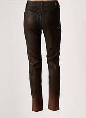 Pantalon slim marron HIGH pour femme seconde vue