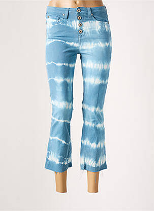 Pantacourt stretch taille normale bleu DENIM STUDIO femme