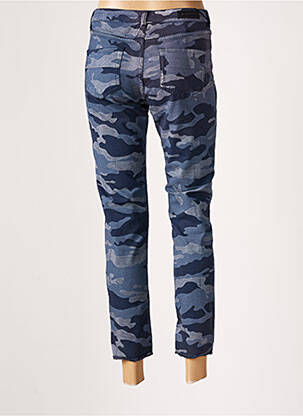Pantalon 7/8 stretch taille basse bleu DENIM STUDIO femme