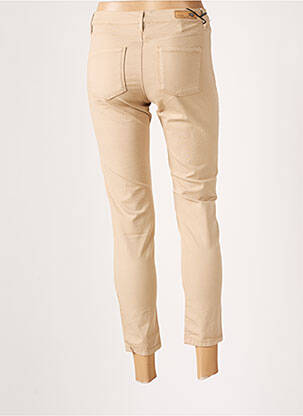 Pantalon 7/8 stretch taille basse beige DENIM STUDIO femme