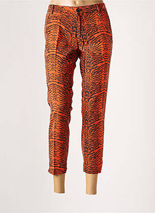 Pantacourt tissage popeline taille normale orange MASON'S femme