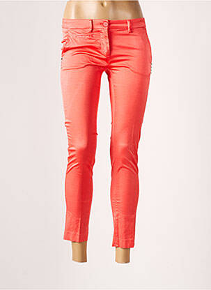 Pantalon 7/8 stretch taille basse orange MASON'S femme