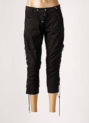 Pantacourt stretch taille basse noir HIGH femme
