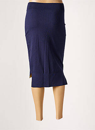 Jupe mi-longue stretch bleu LIVIANA CONTI femme