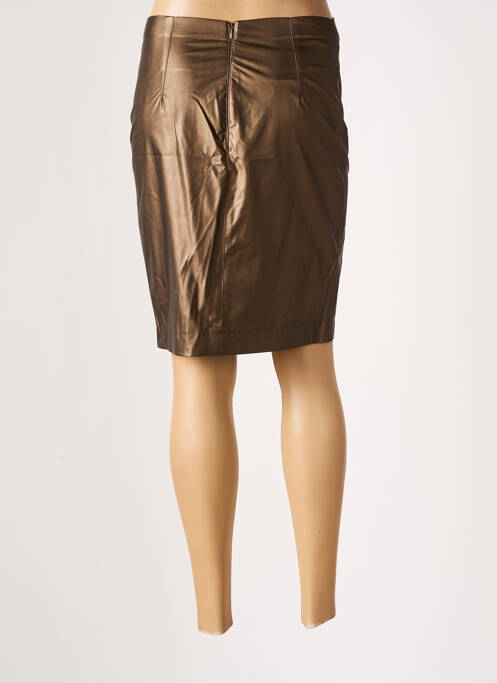 Jupe mi-longue marron PIER ANTONIO GASPARI pour femme