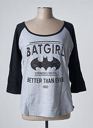 T-shirt gris BATMAN pour femme