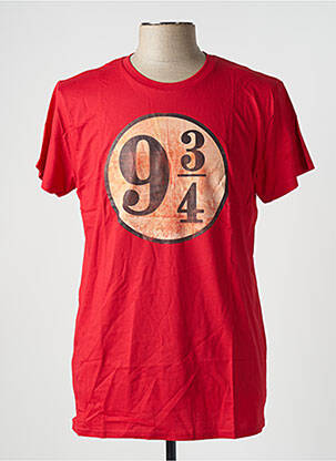 T-shirt stretch manches courtes rouge HARRY POTTER homme