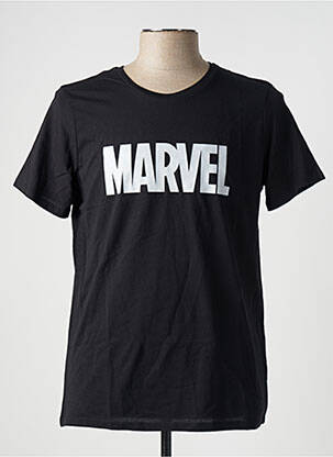 T-shirt noir MARVEL pour homme