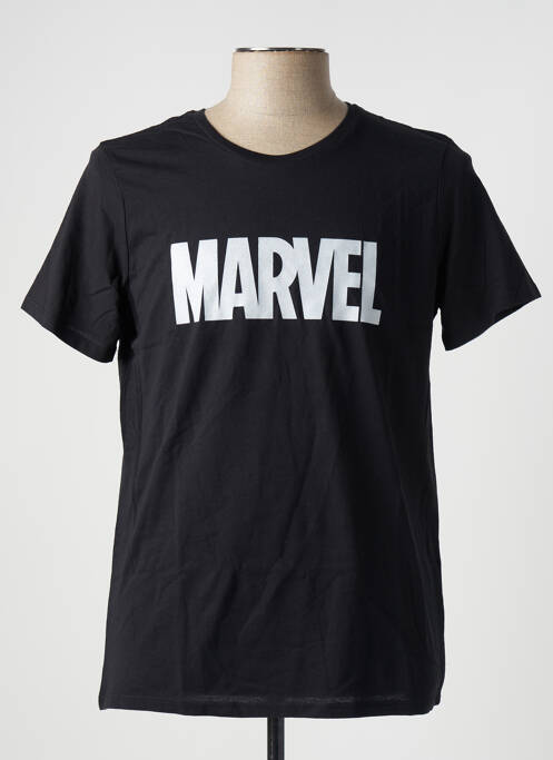 T-shirt noir MARVEL pour homme