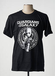 T-shirt stretch manches courtes noir MARVEL homme