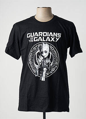 T-shirt stretch manches courtes noir MARVEL homme
