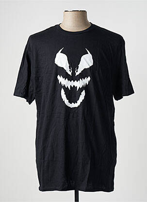 T-shirt stretch manches courtes noir MARVEL homme
