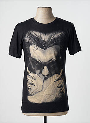 T-shirt stretch manches courtes noir MARVEL homme